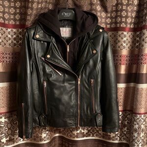 Black Leather Jacket for Women